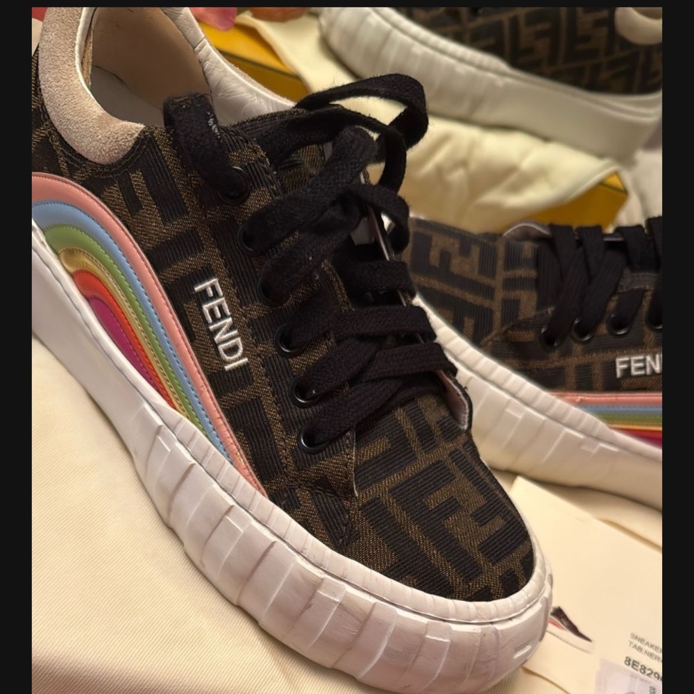 Fendi Multicolor Logo Sneakers🚫SOLD SOLD 🚫